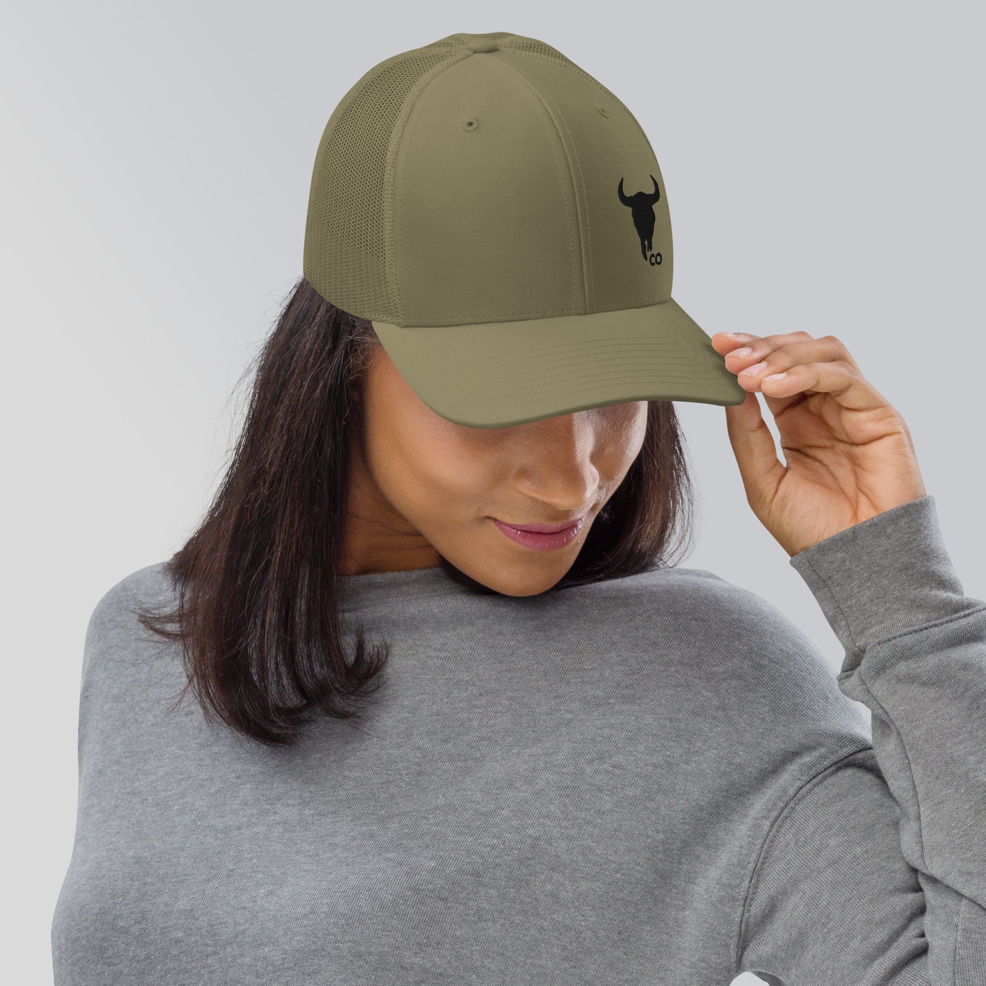 Colorado Skull Trucker Cap