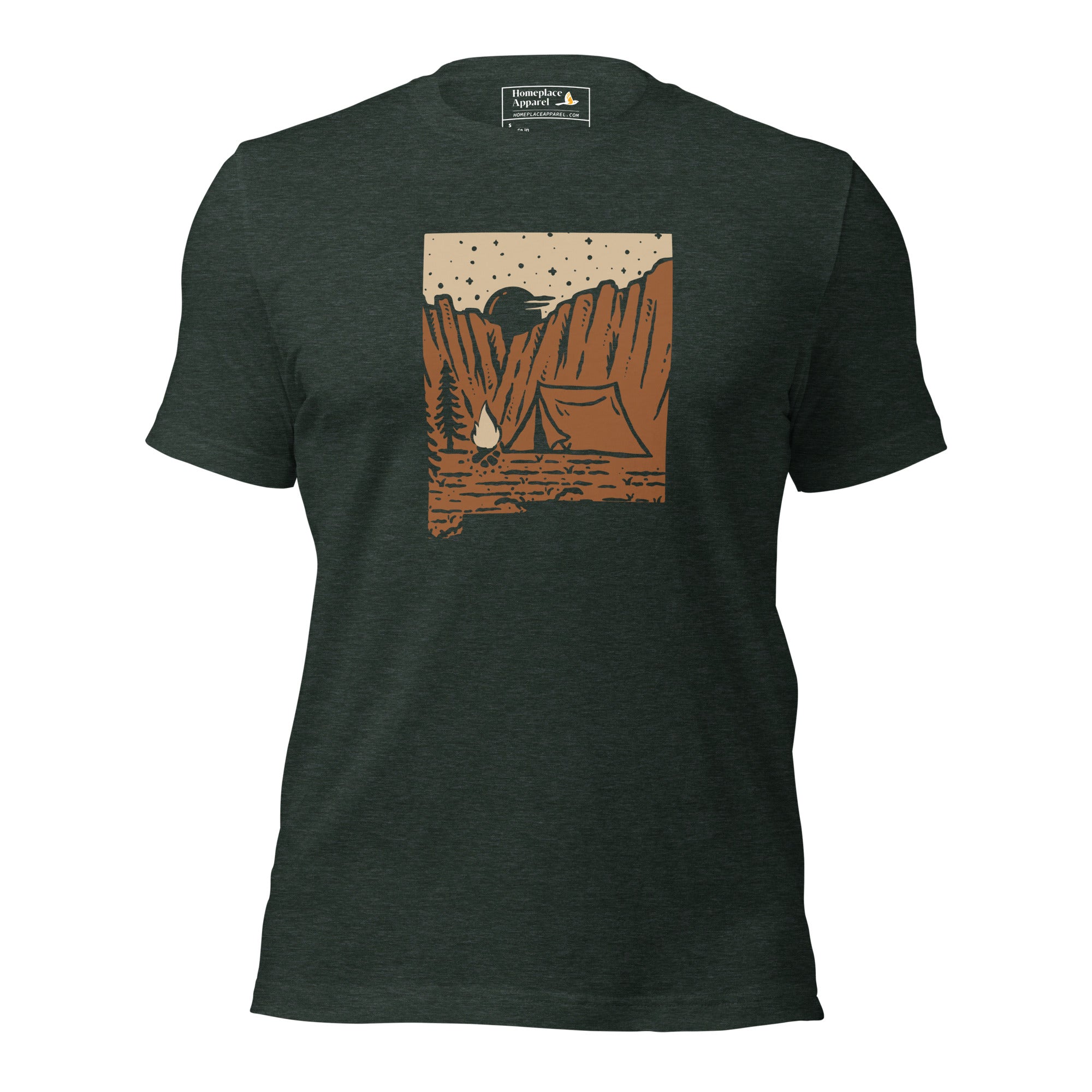 unisex-staple-t-shirt-heather-forest-front-650c57d66b6f5.jpg