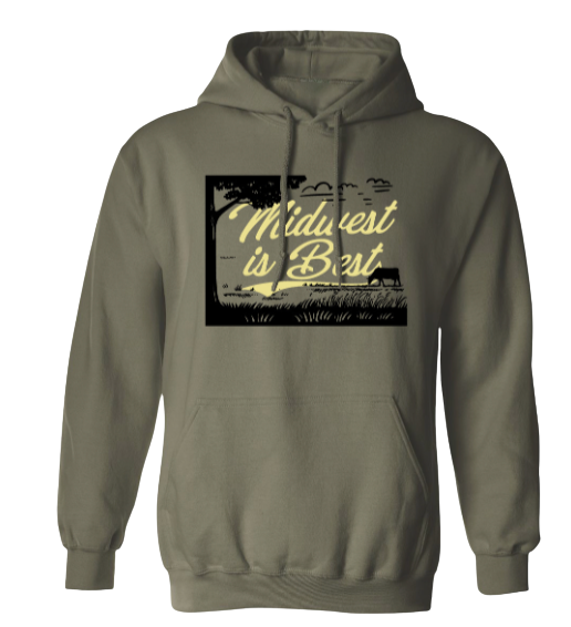 Midwest is best outdoors hoodie